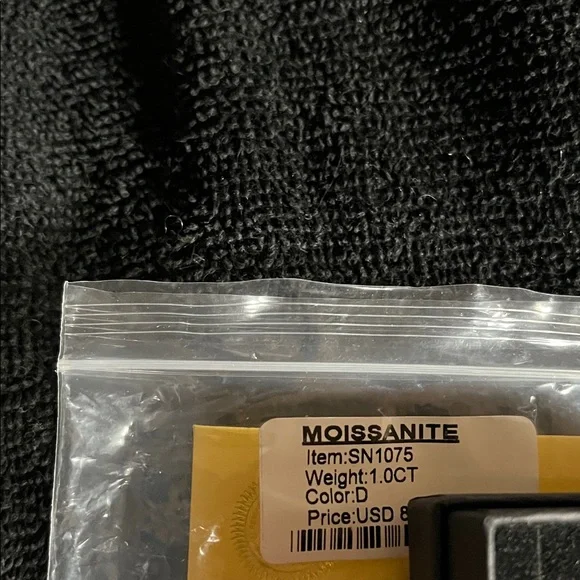 Moissanite Silver Pendant Necklace - Picture 2 of 2